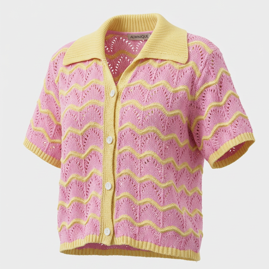 Candy Wave Knit Polo