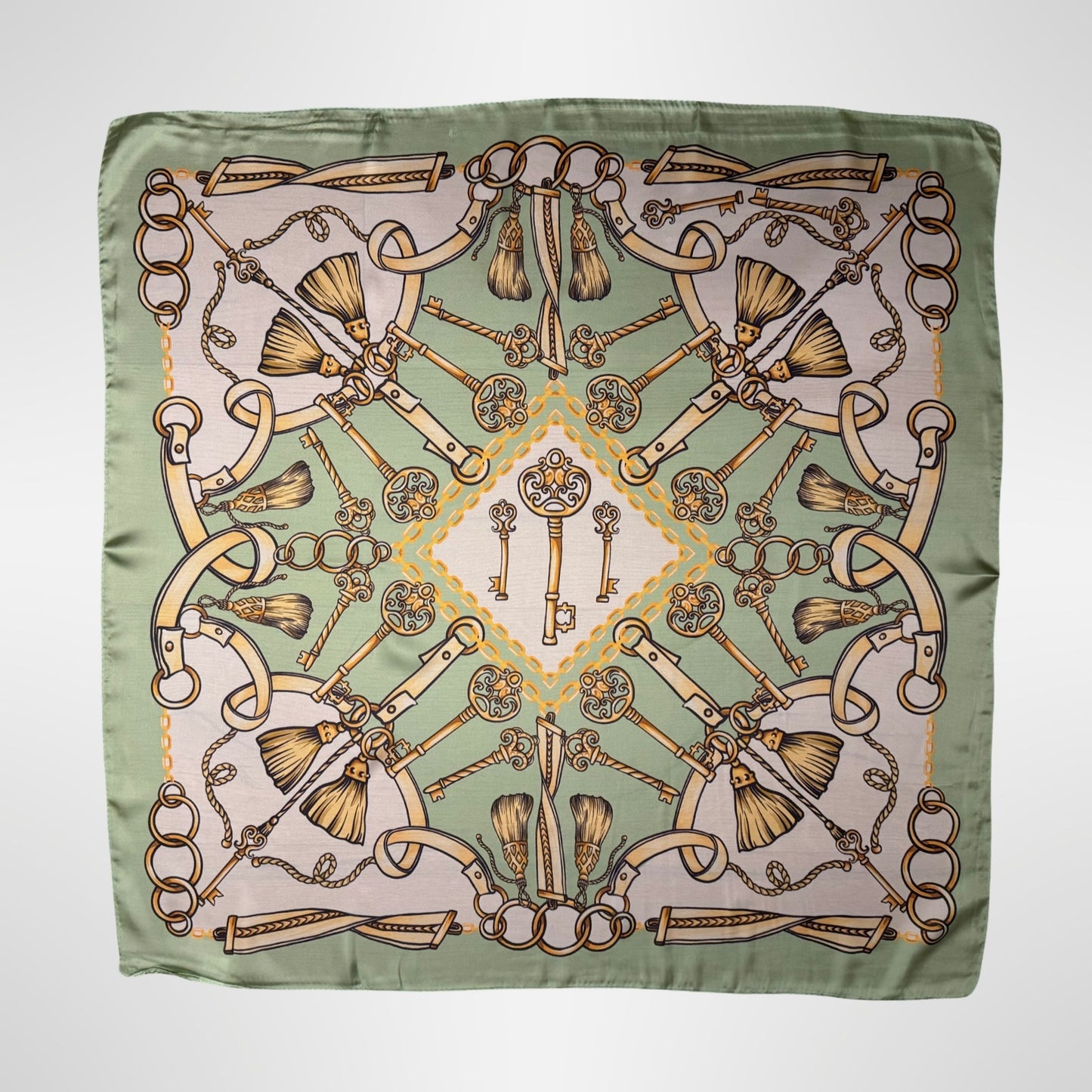 Golden Keys Silk Scarf