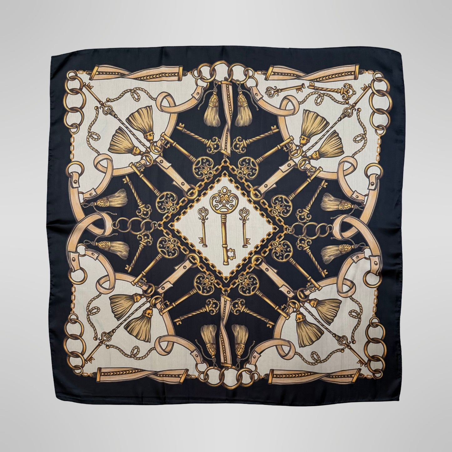 Golden Keys Silk Scarf