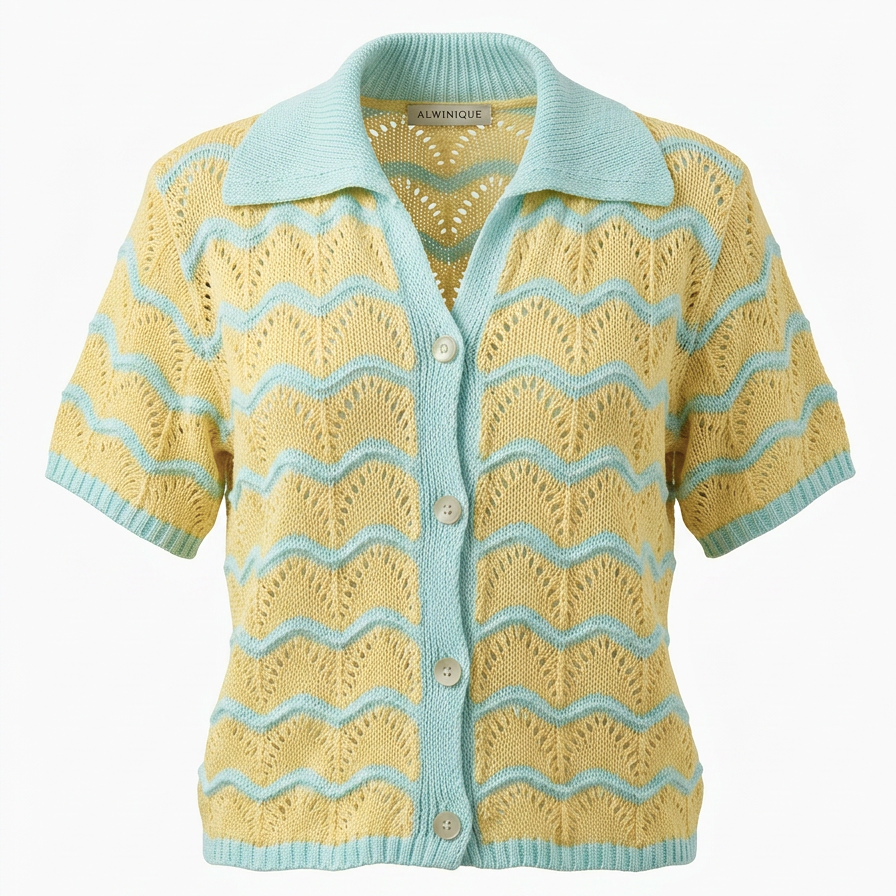 Candy Wave Knit Polo