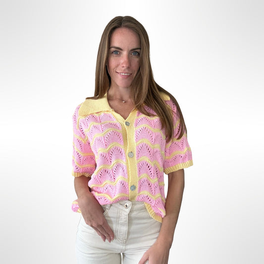 Candy Wave Knit Polo